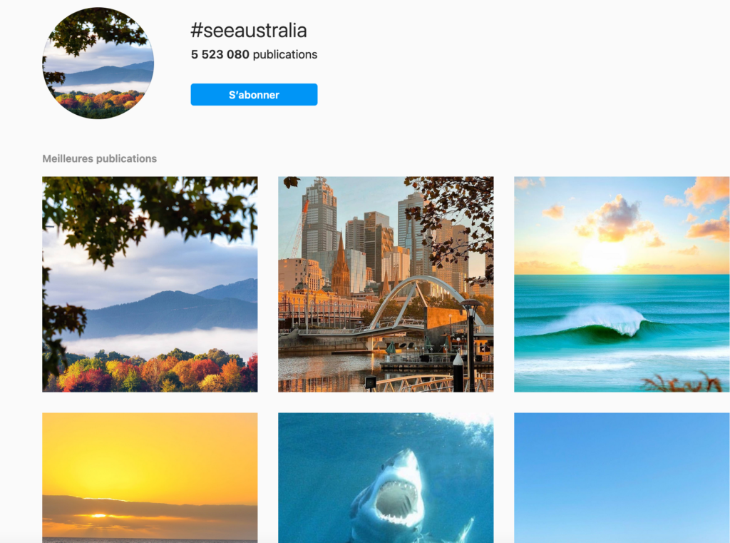 contenus UGC exemples de campagne tourisme voyage instagram