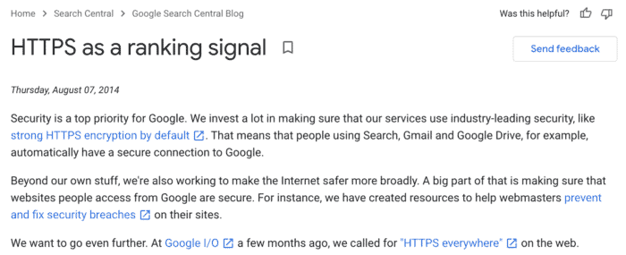 Utilisez HTTPS pour plus de sécurité