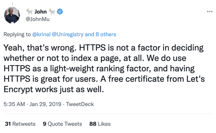 Utilisez HTTPS pour plus de sécurité