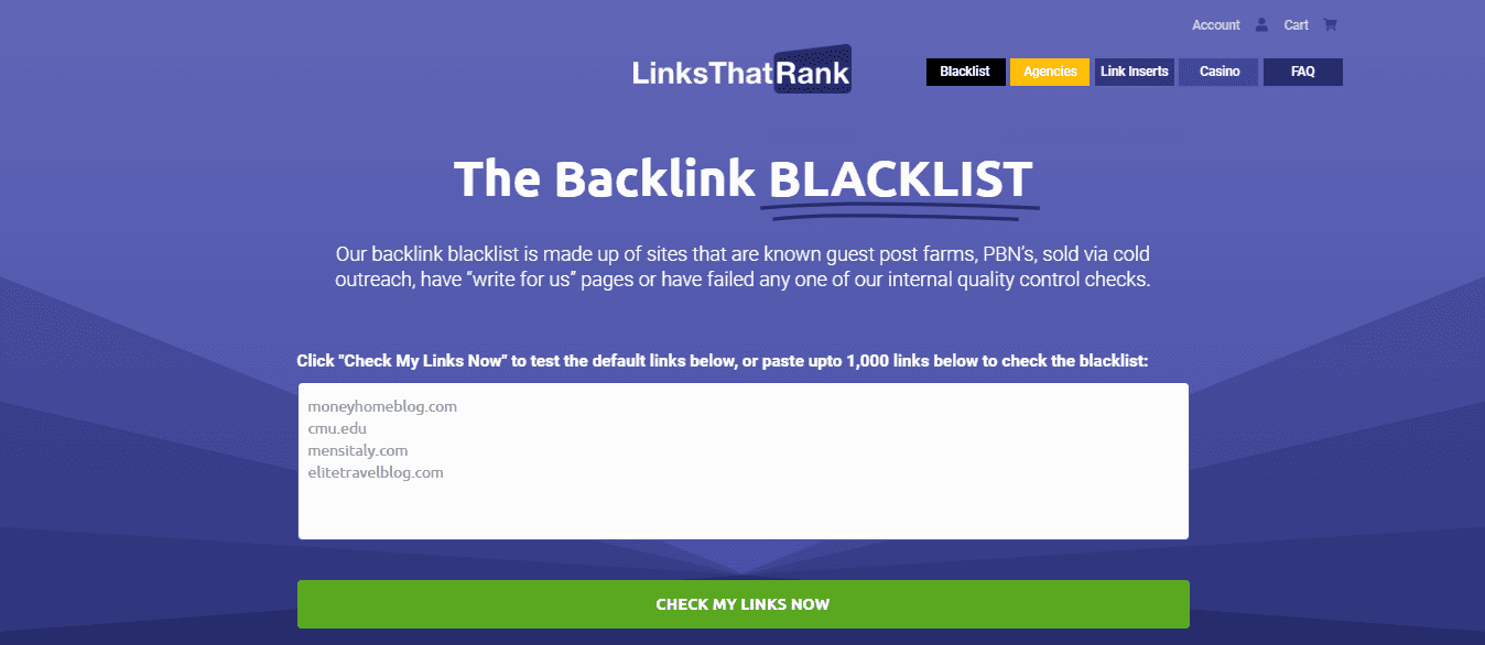 Utilisez-vous des backlinks sur liste noire ?